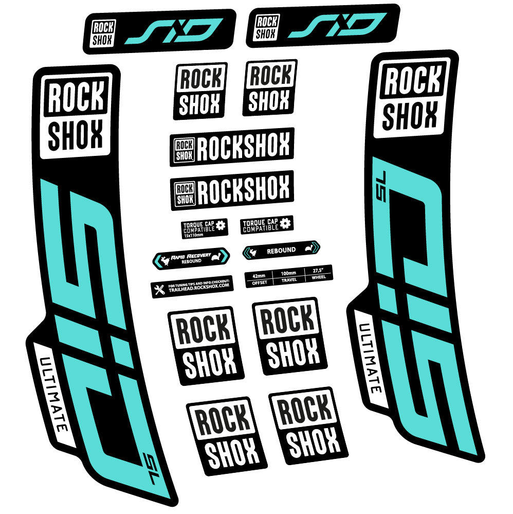 Decal Rock Shox Sid Ultimate SL 2021, Fork 29, bike sticker vinyl