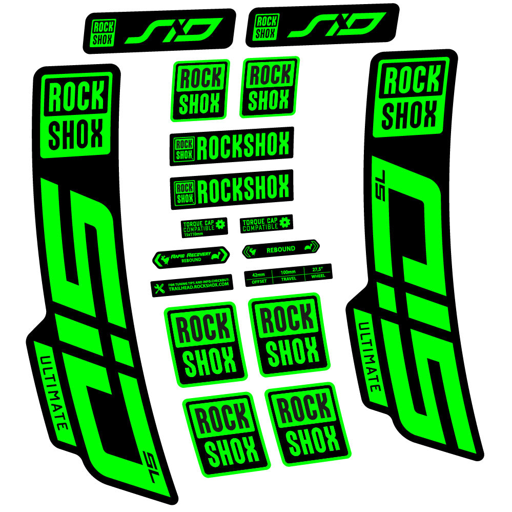 Decal Rock Shox Sid Ultimate SL 2021, Fork 29, bike sticker vinyl