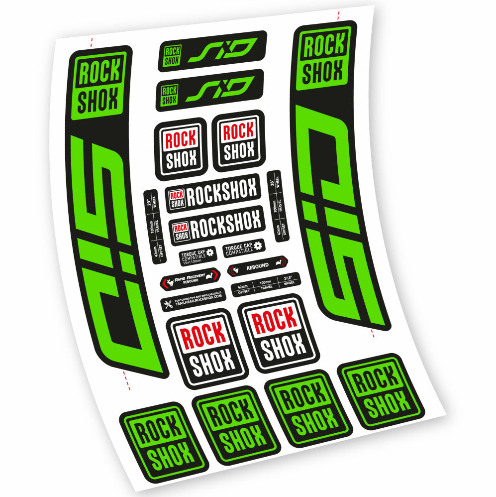 Decal Rock Shox Sid 2021, Fork 29, bike sticker vinyl