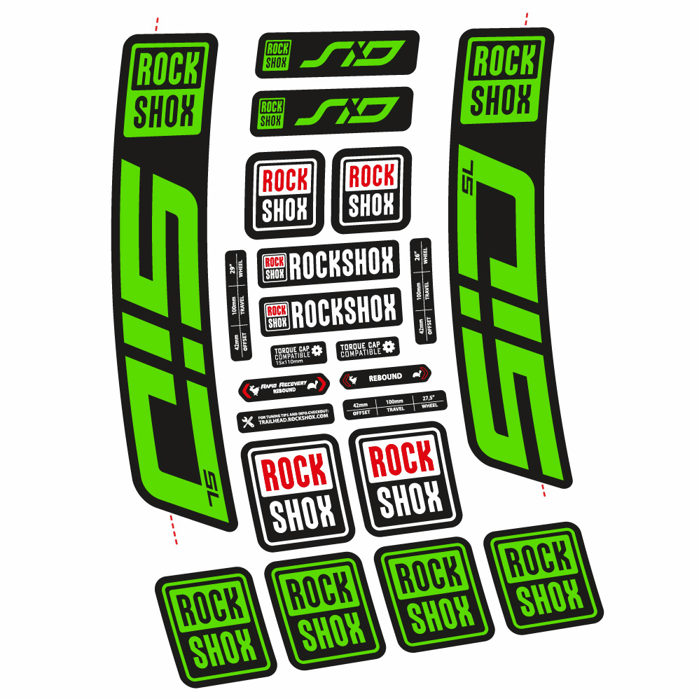 Decal Rock Shox Sid SL 2021, Fork 29, bike sticker vinyl