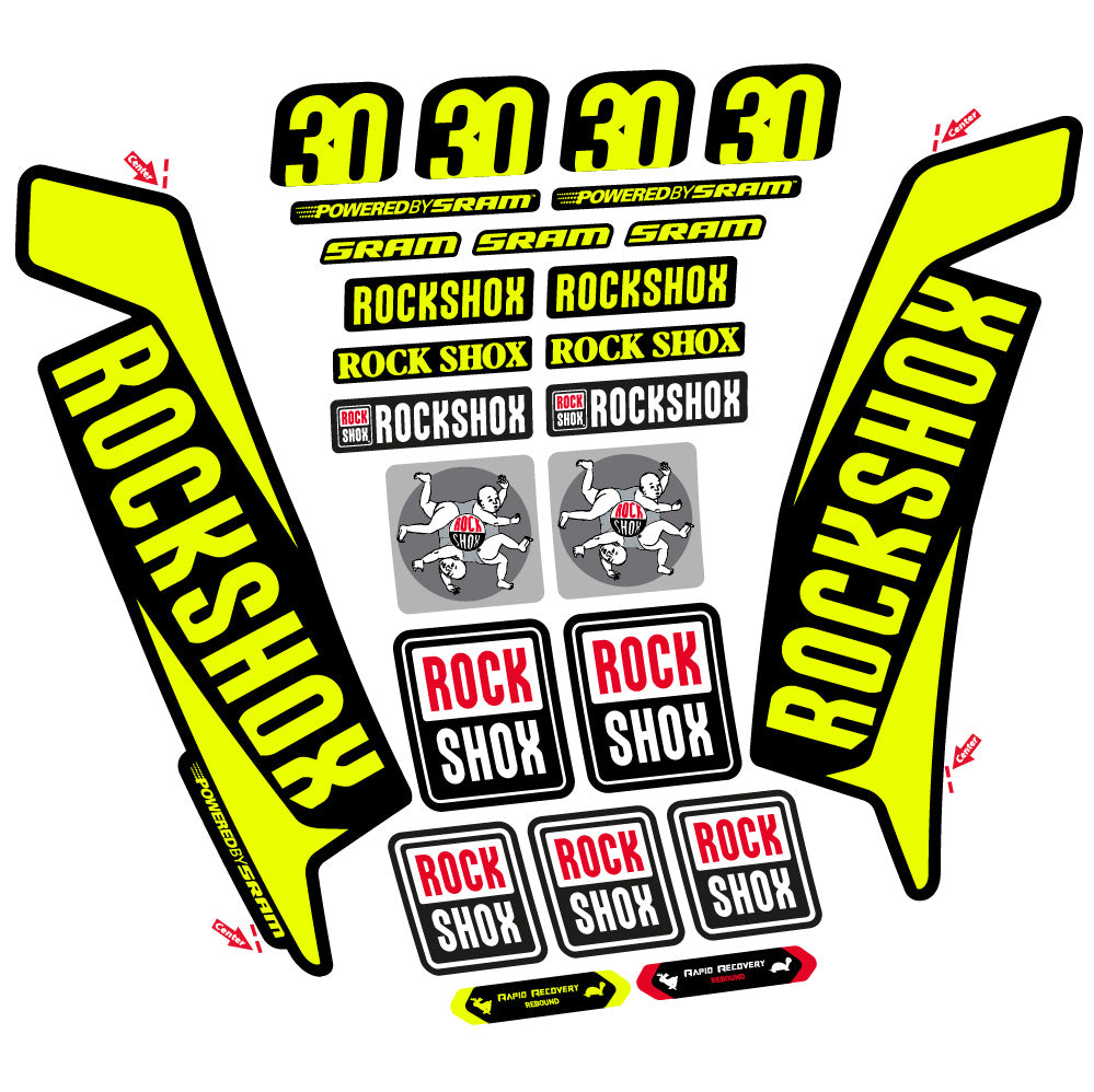 Decal Rock Shox TK30 2016, Fork 29, bike sticker vinyl