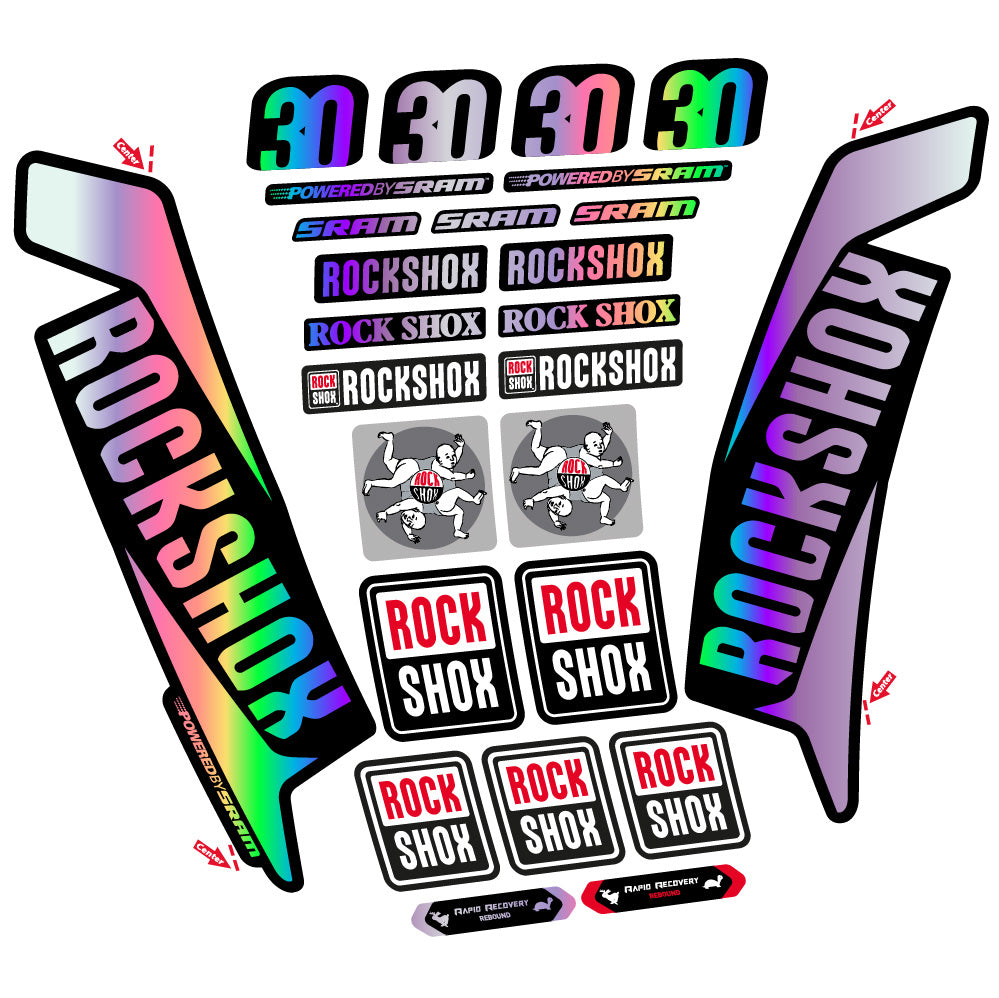 Decal Rock Shox TK30 2016, Fork 29, bike sticker vinyl