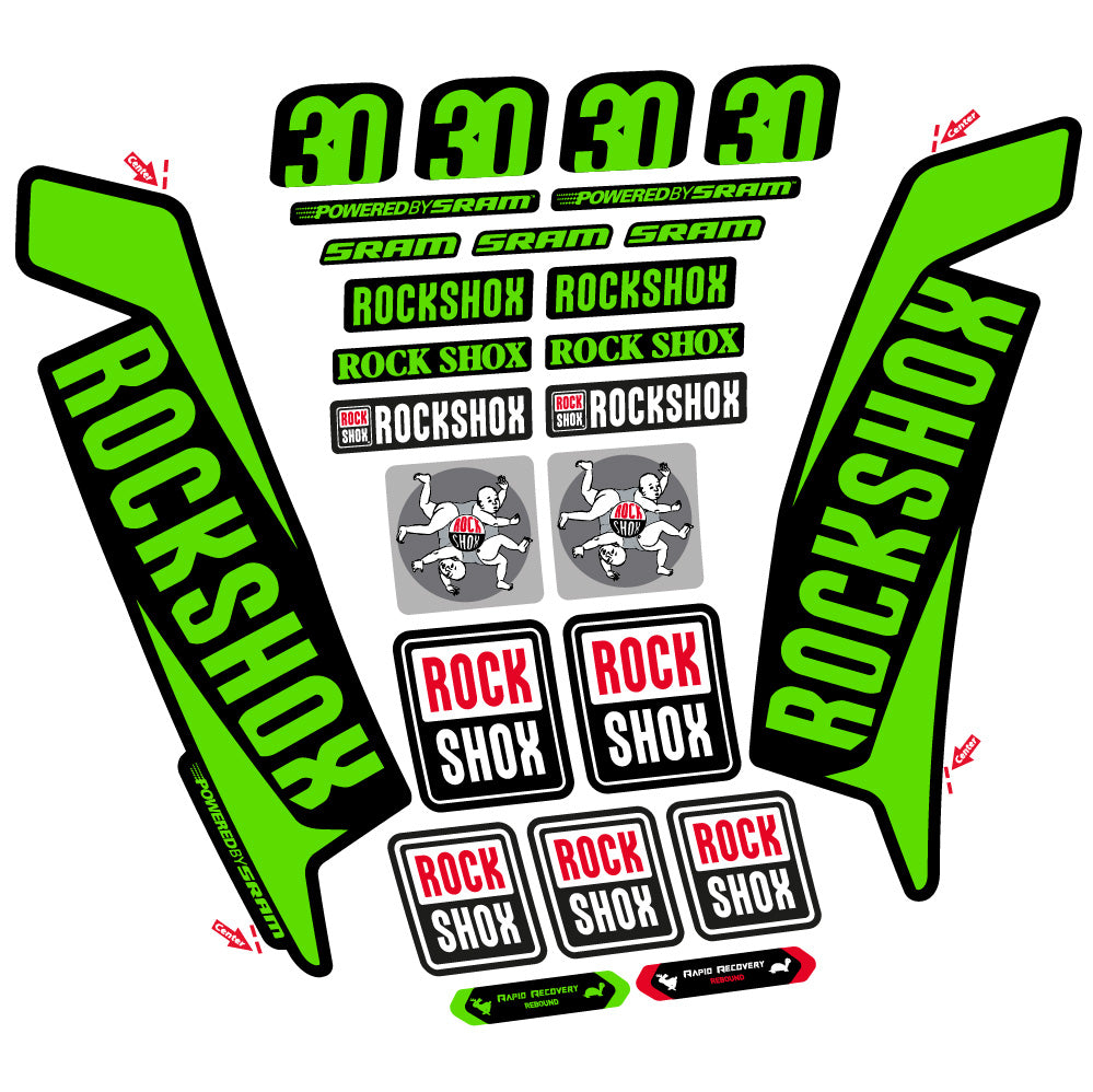 Decal Rock Shox TK30 2016, Fork 29, bike sticker vinyl