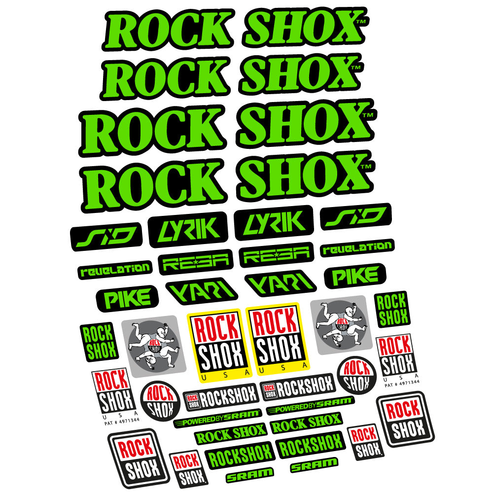 Decal Rock Shox Retro Vintage, Fork 29, bike sticker vinyl