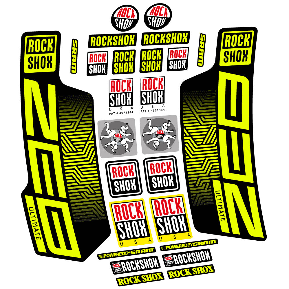 Decal Rock Shox Zeb Ultimate 2023, Fork 29, bike sticker vinyl
