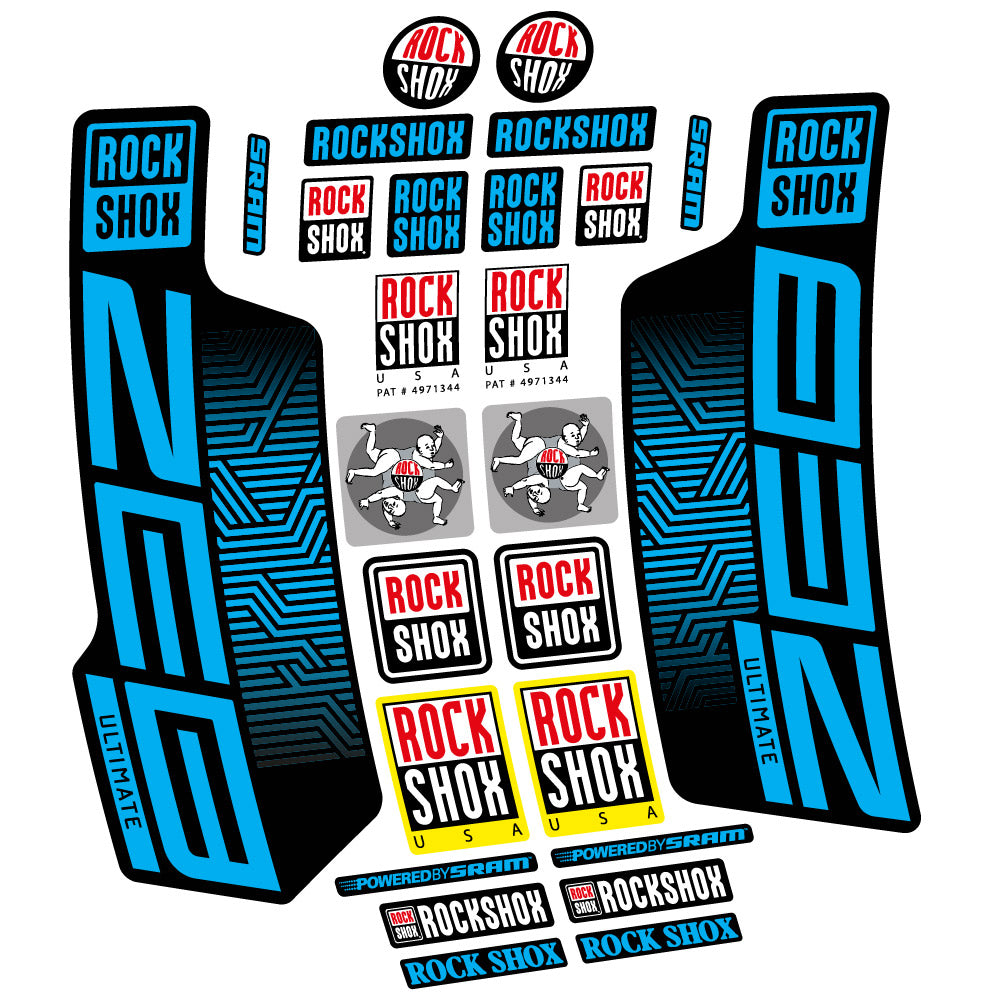 Decal Rock Shox Zeb Ultimate 2023, Fork 29, bike sticker vinyl