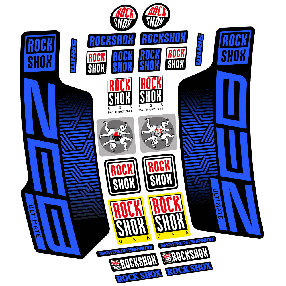 Decal Rock Shox Zeb Ultimate 2023, Fork 29, bike sticker vinyl