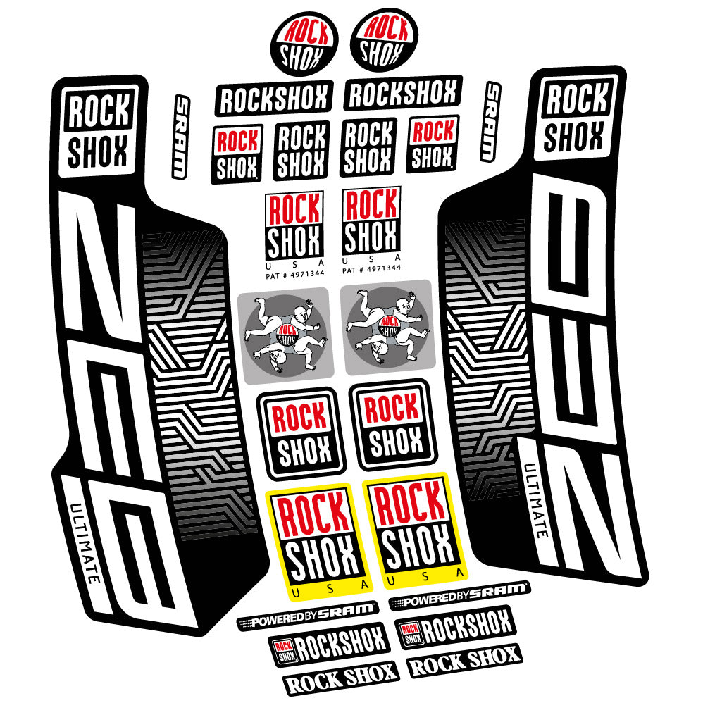 Decal Rock Shox Zeb Ultimate 2023, Fork 29, bike sticker vinyl