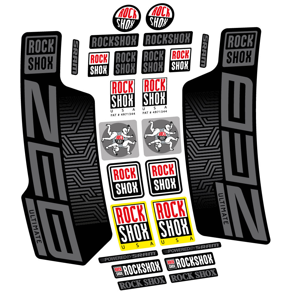 Decal Rock Shox Zeb Ultimate 2023, Fork 29, bike sticker vinyl