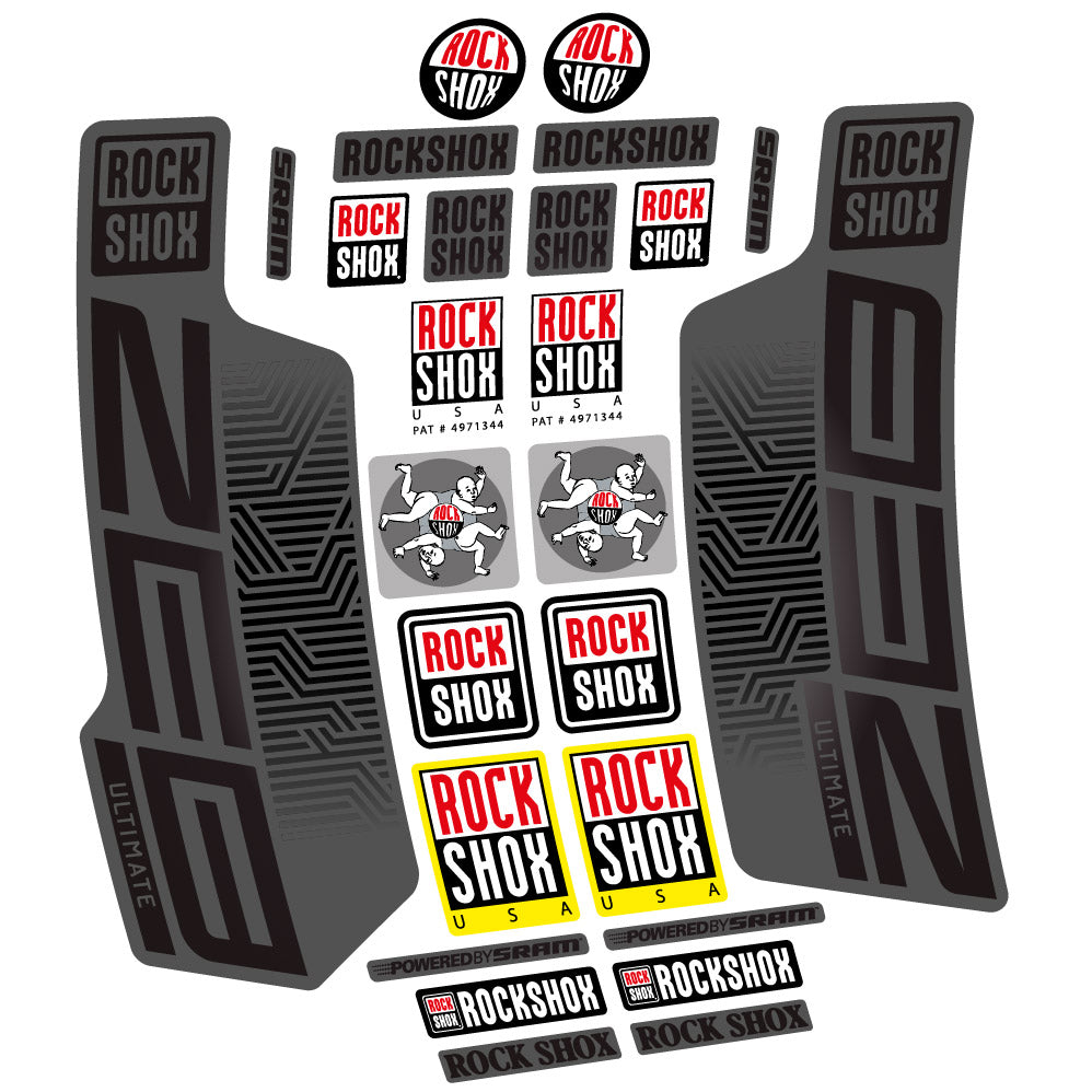 Decal Rock Shox Zeb Ultimate 2023, Fork 29, bike sticker vinyl