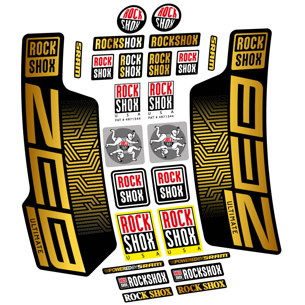 Decal Rock Shox Zeb Ultimate 2023, Fork 29, bike sticker vinyl