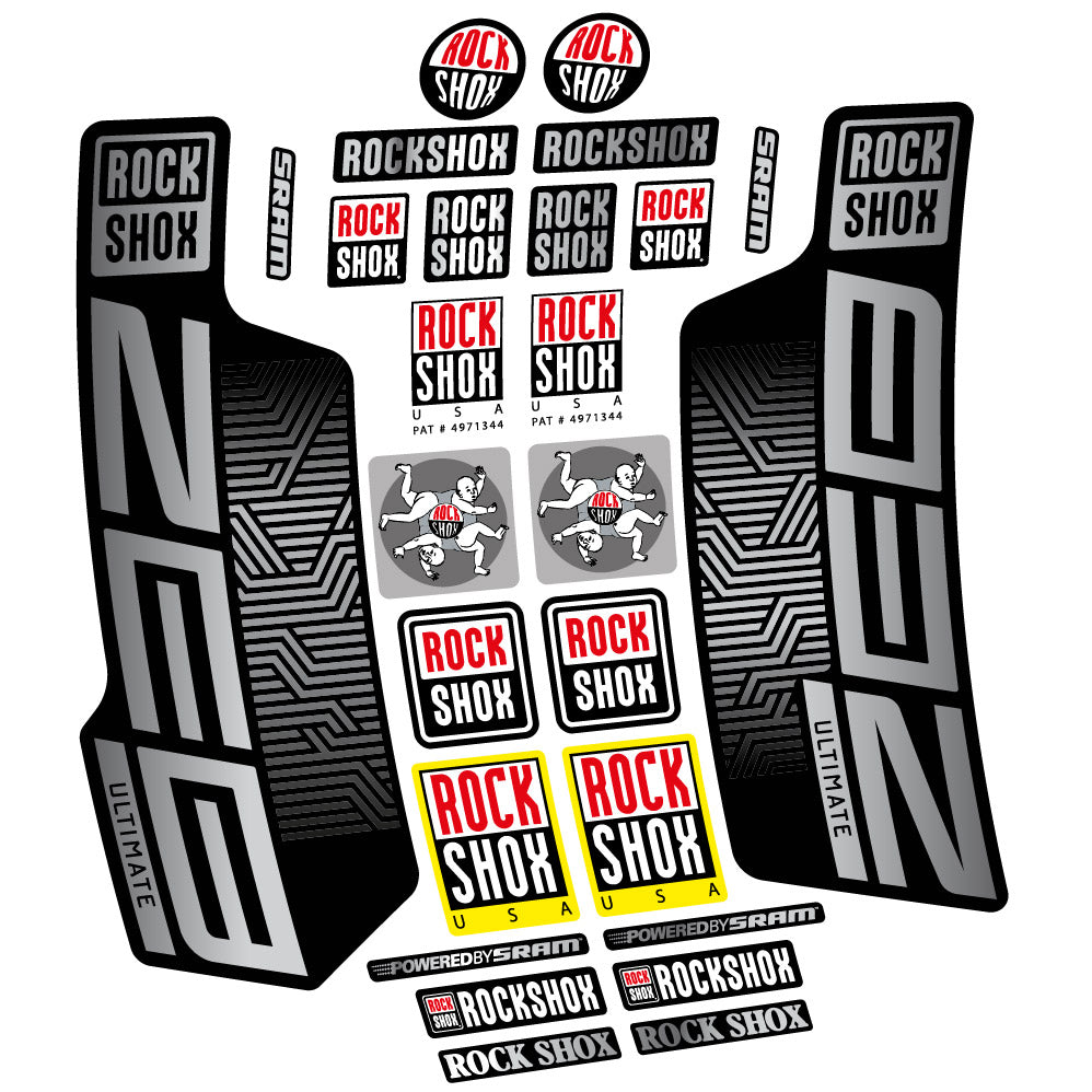 Decal Rock Shox Zeb Ultimate 2023, Fork 29, bike sticker vinyl
