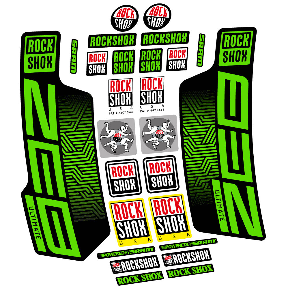 Decal Rock Shox Zeb Ultimate 2023, Fork 29, bike sticker vinyl