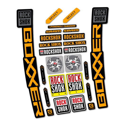 Stickers for RockShox Boxxer Select 2027, Fork vinyl decals