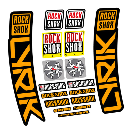 Stickers for RockShox Lyrik 2027, Fork vinyl decals