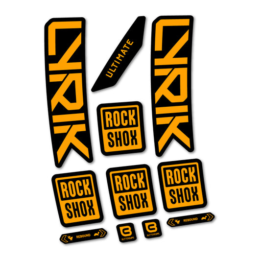 Stickers for RockShox Lyrik Ultimate 2027, Fork vinyl decals