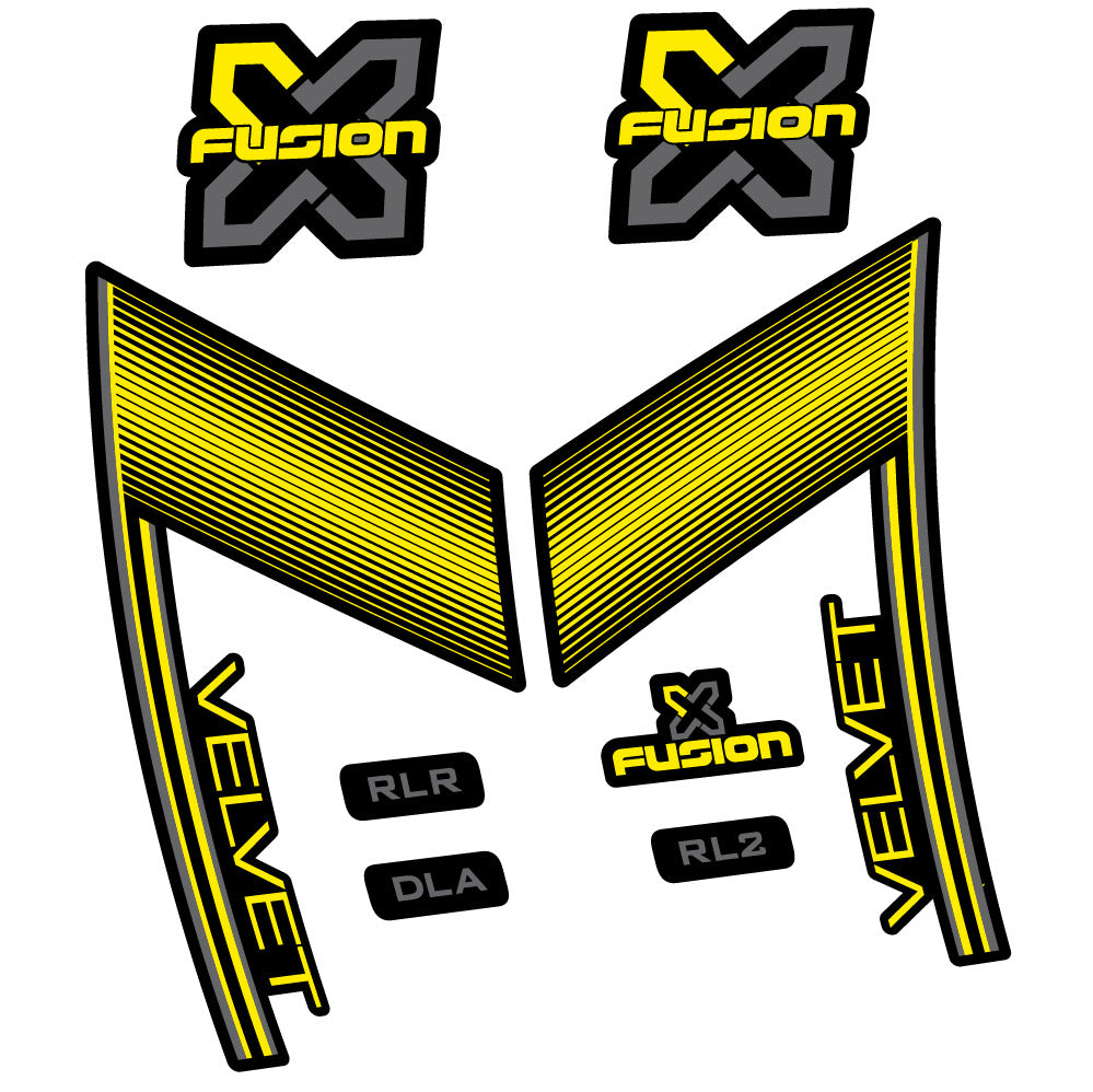 Decal X Fusion Velvet, Gabel 29, Fahrradaufkleber Vinyl
