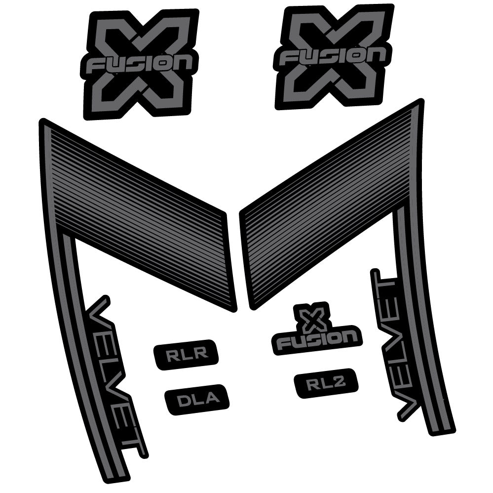 Decal X Fusion Velvet, Gabel 29, Fahrradaufkleber Vinyl