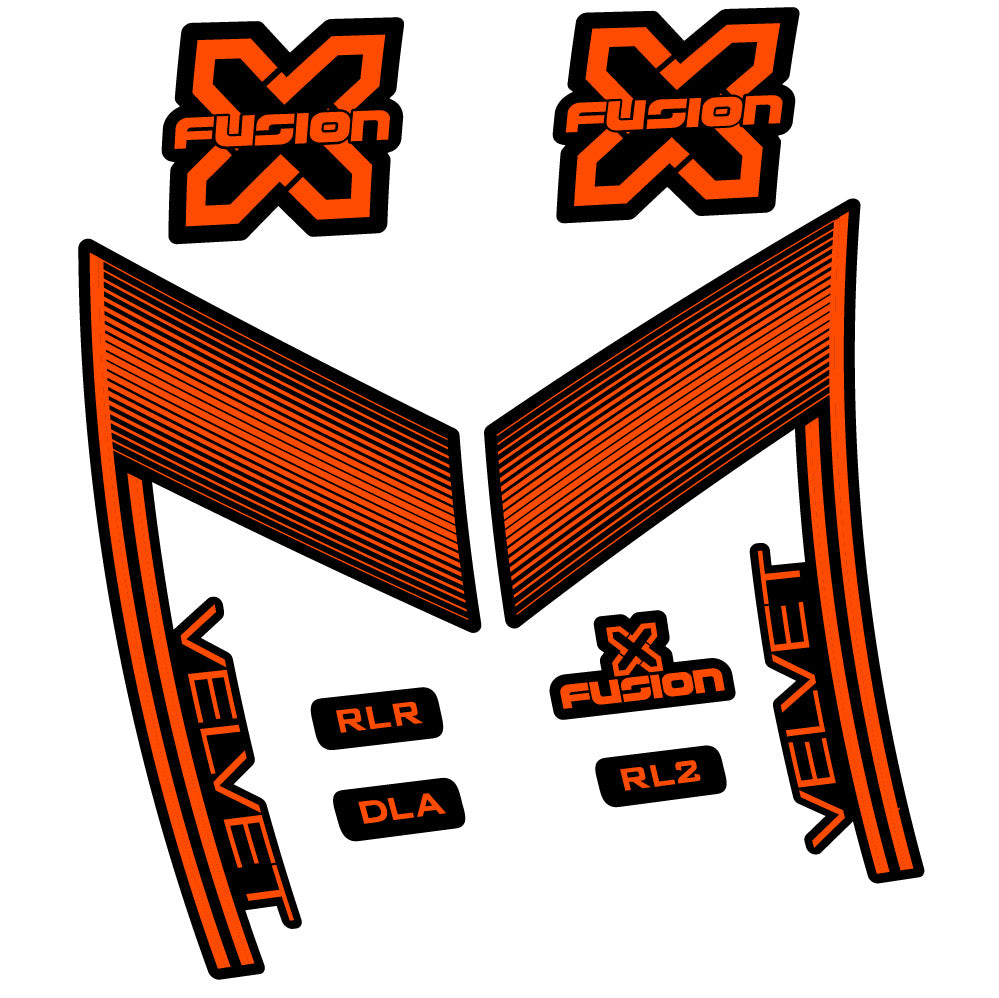 Decal X Fusion Velvet, Gabel 29, Fahrradaufkleber Vinyl