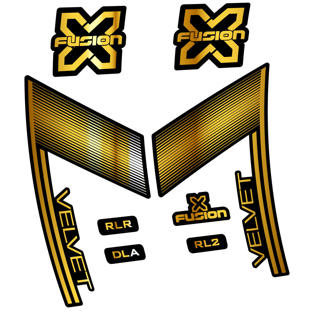 Decal X Fusion Velvet, Gabel 29, Fahrradaufkleber Vinyl
