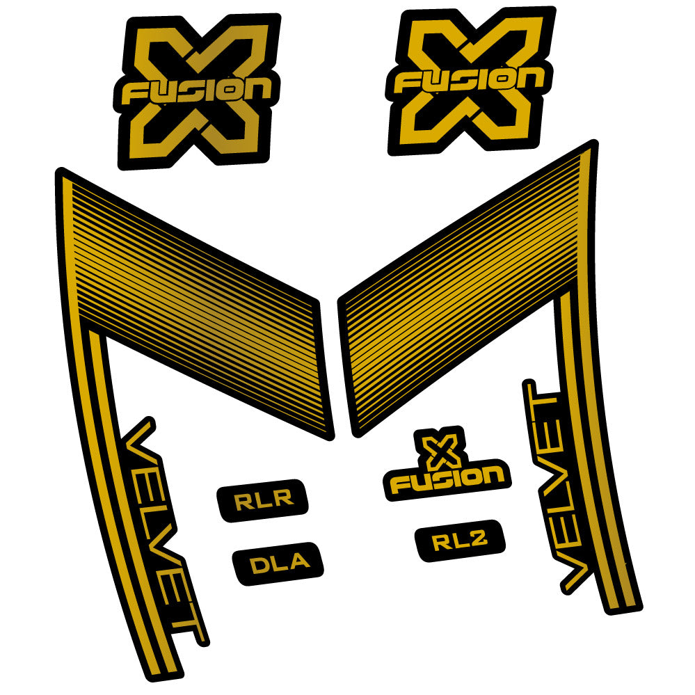 Decal X Fusion Velvet, Gabel 29, Fahrradaufkleber Vinyl