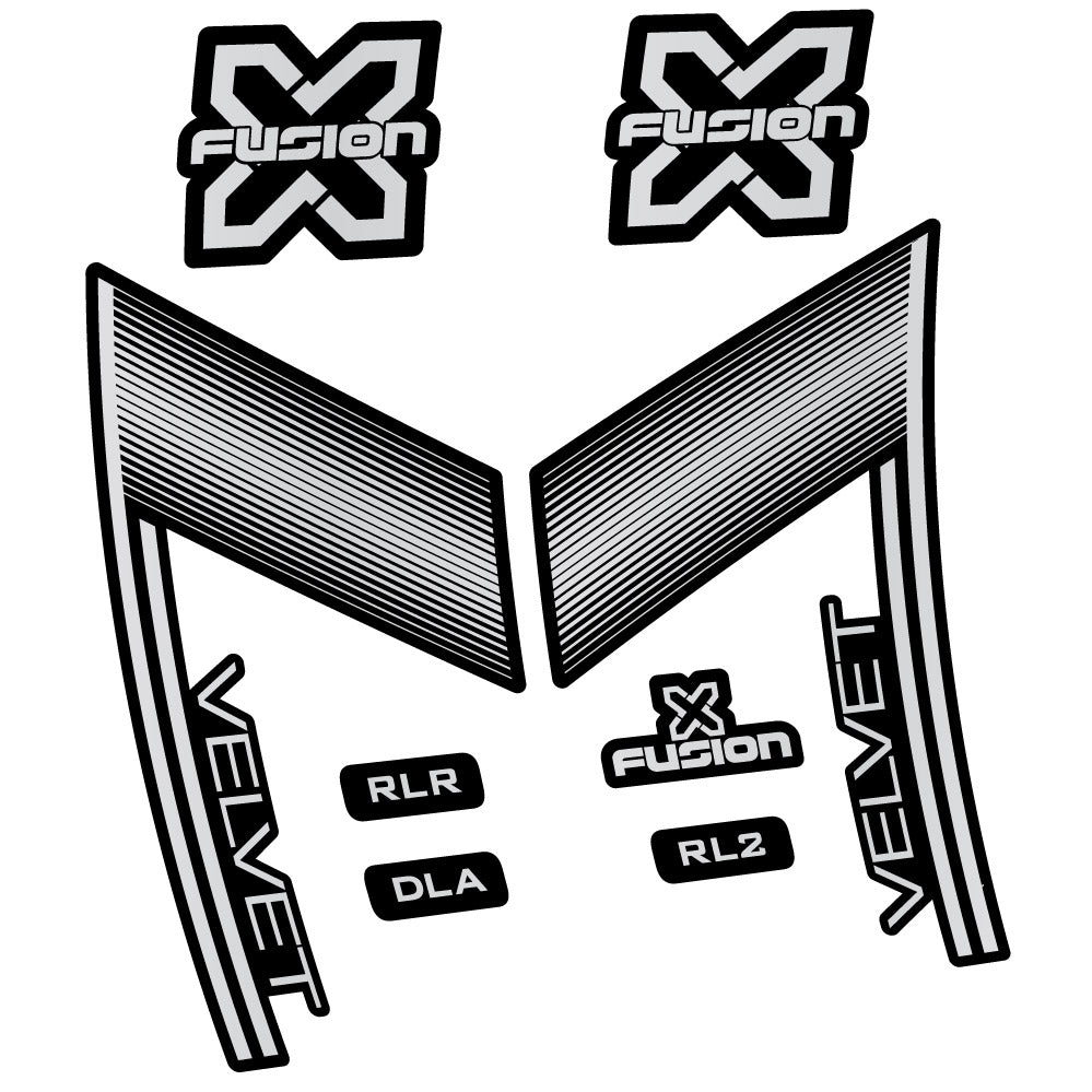 Decal X Fusion Velvet, Gabel 29, Fahrradaufkleber Vinyl