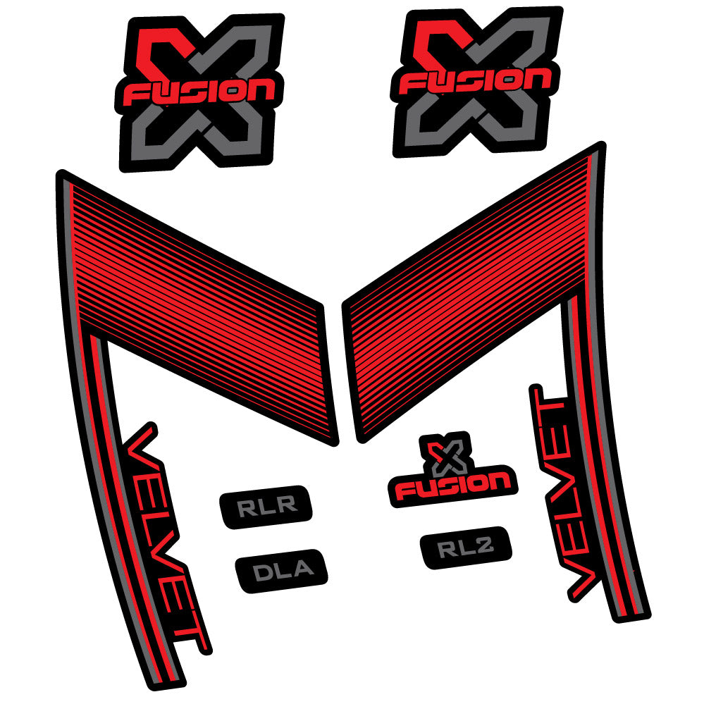 Decal X Fusion Velvet, Gabel 29, Fahrradaufkleber Vinyl