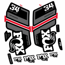 Load image into Gallery viewer, Decal Fox 34 Performance SC 2022, Fork 29, bike sticker vinyl
