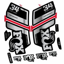 Load image into Gallery viewer, Decal Fox 34 Performance SC 2022, Fork 29, bike sticker vinyl
