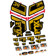 Load image into Gallery viewer, Decal FOX 34 Step Cast Performance, Fork 29, bike sticker vinyl
