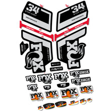 Load image into Gallery viewer, Decal FOX 34 Step Cast Performance, Fork 29, bike sticker vinyl
