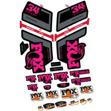 Load image into Gallery viewer, Decal FOX 34 Step Cast Performance, Fork 29, bike sticker vinyl
