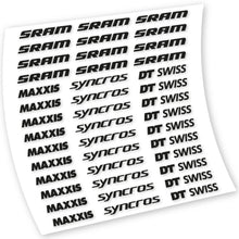 Load image into Gallery viewer, Decals, Maxxis Syncross DT Swiss Sram, Frame, Bike sticker vinyl
