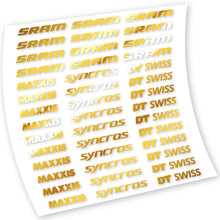 Load image into Gallery viewer, Decals, Maxxis Syncross DT Swiss Sram, Frame, Bike sticker vinyl
