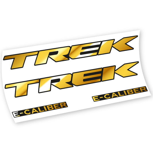 Chrome Gold decal for Trek E-Caliber 9.9 frame – bike sticker vinyl