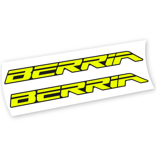 Neon Yellow decal for Berria Mako frame – bike sticker vinyl