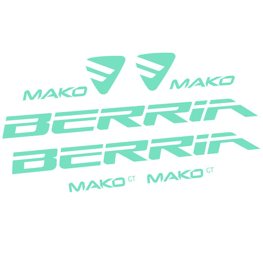 Mint decal for Berria Mako GT frame – bike sticker vinyl