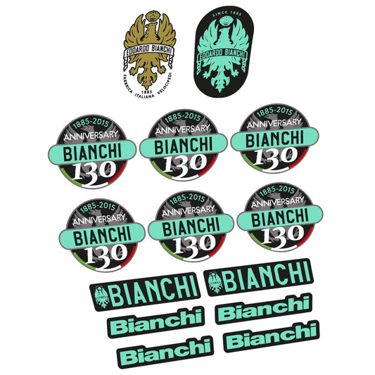 Mint decal for Bianchi 130th Anniversary Classic frame – bike sticker vinyl