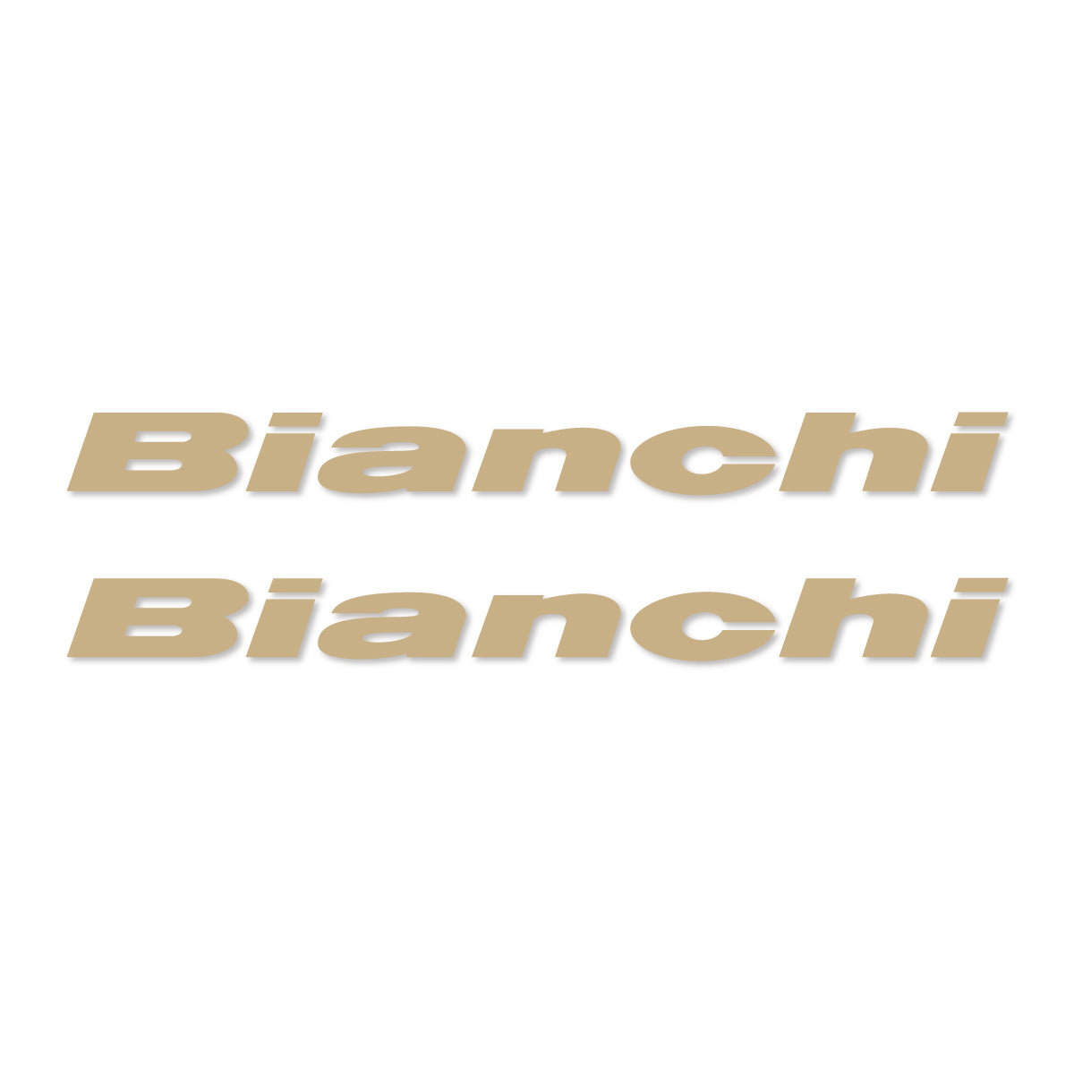 Stickers for Bianchi frame logo, vinyl decals - Sand