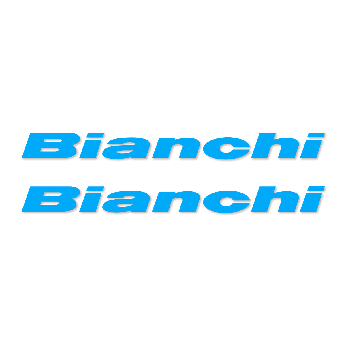 Stickers for Bianchi frame logo, vinyl decals - Light Blue