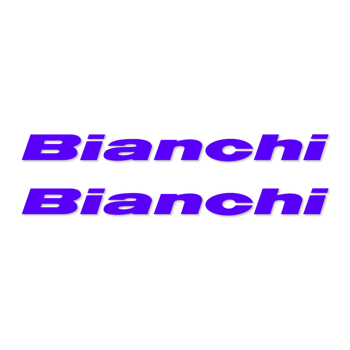 Stickers for Bianchi frame logo, vinyl decals - Reflex Blue