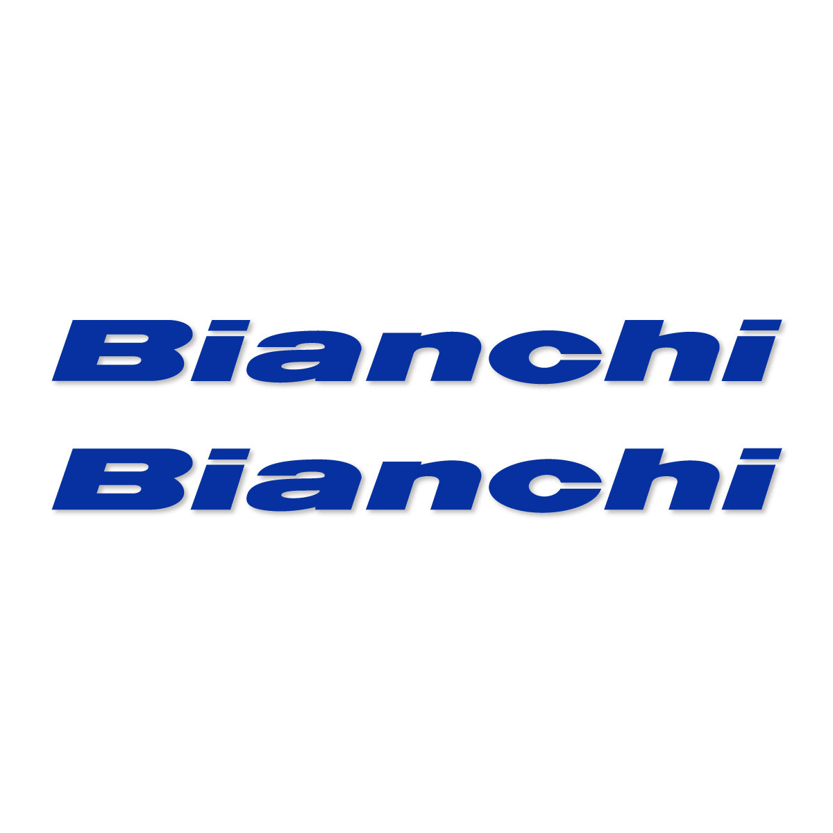 Stickers for Bianchi frame logo, vinyl decals - Ultramarine Blue