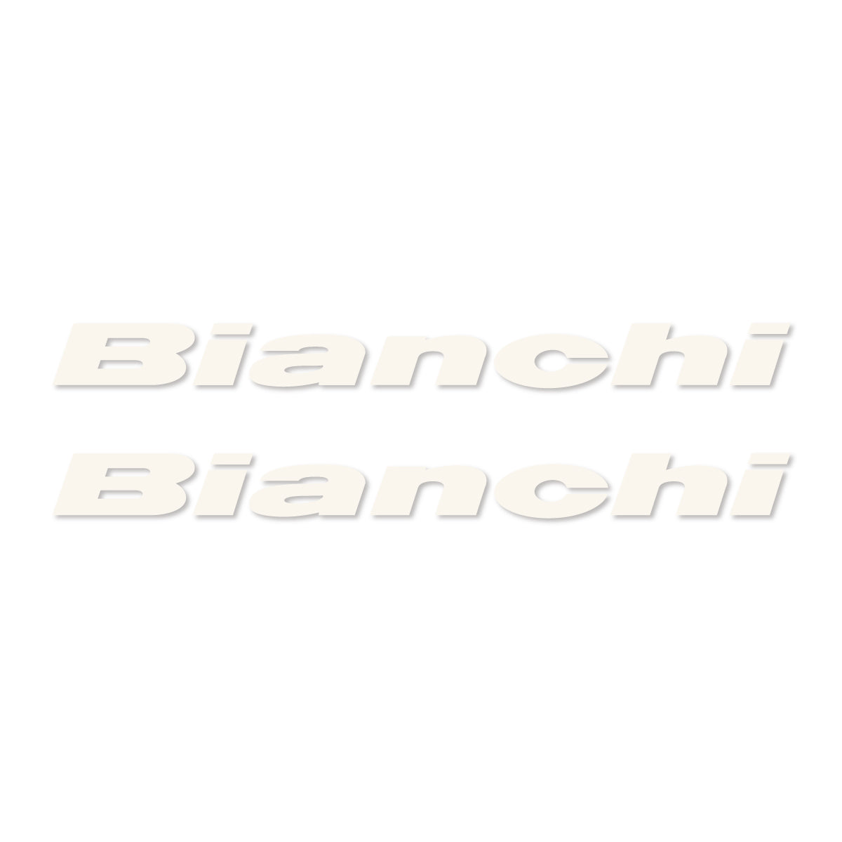 Stickers for Bianchi frame logo, vinyl decals - Bone White