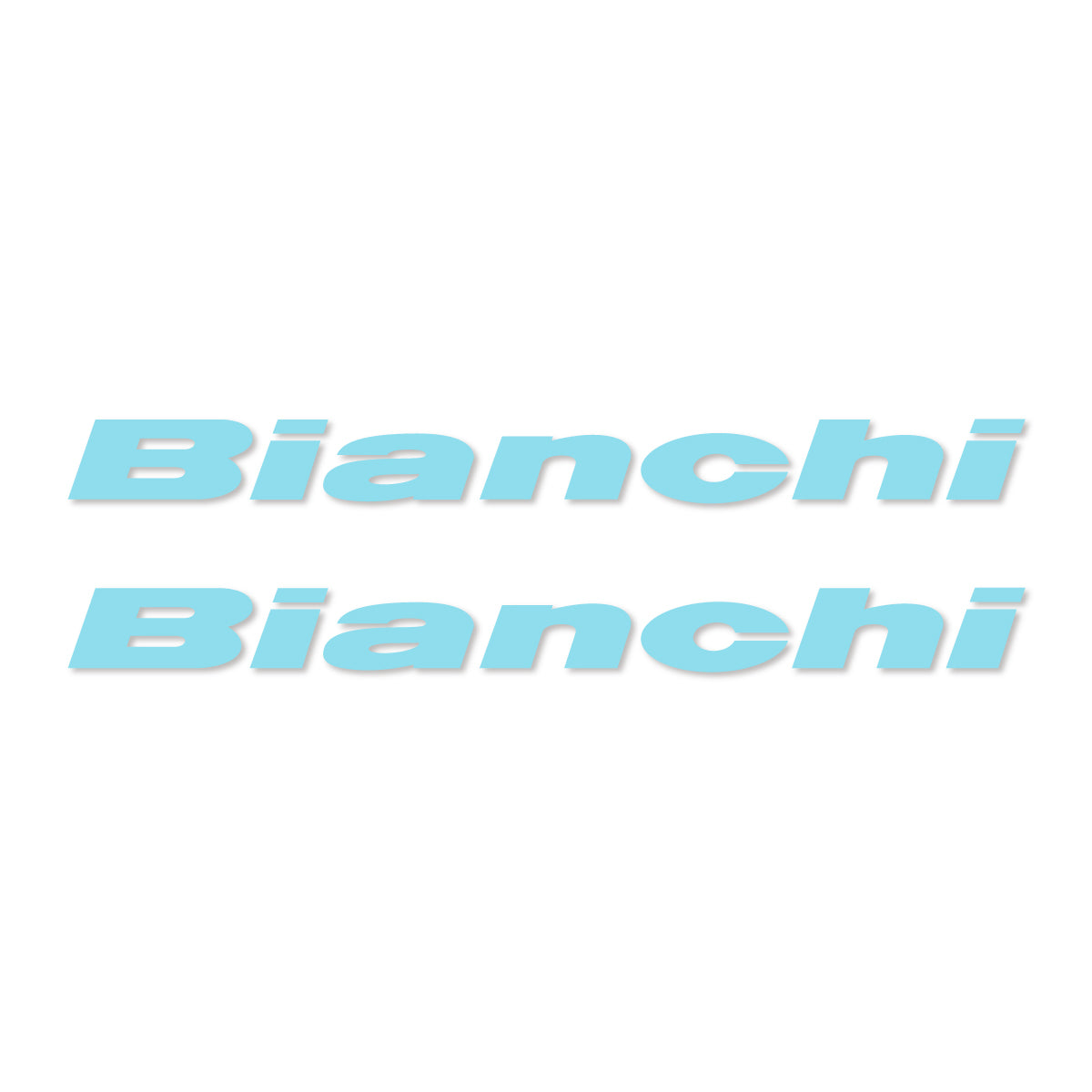 Stickers for Bianchi frame logo, vinyl decals - Sky Blue