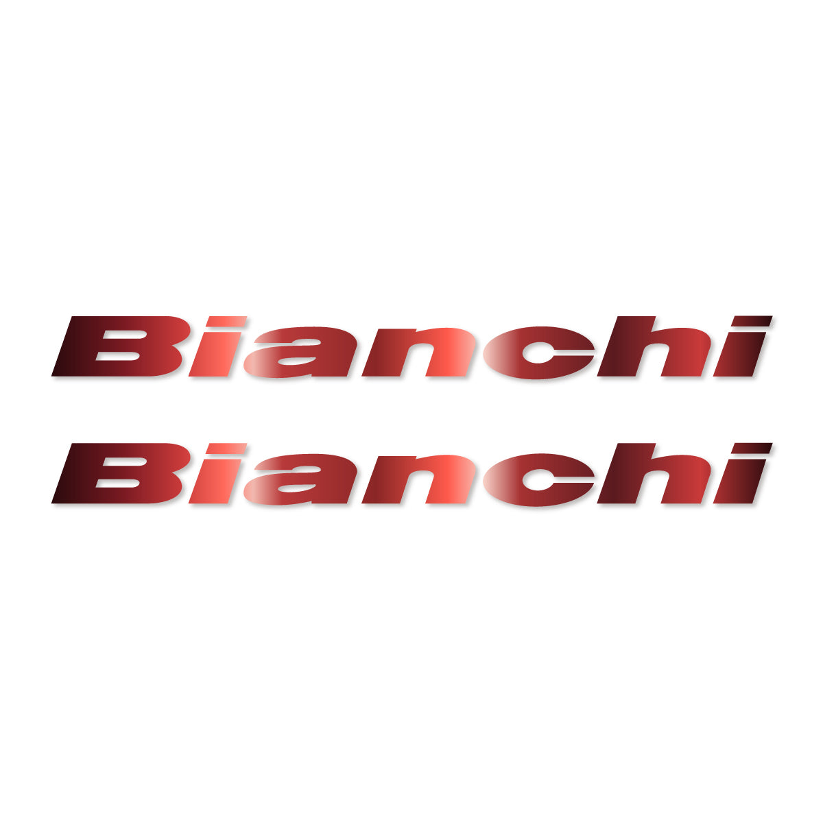 Stickers for Bianchi frame logo, vinyl decals - Copper