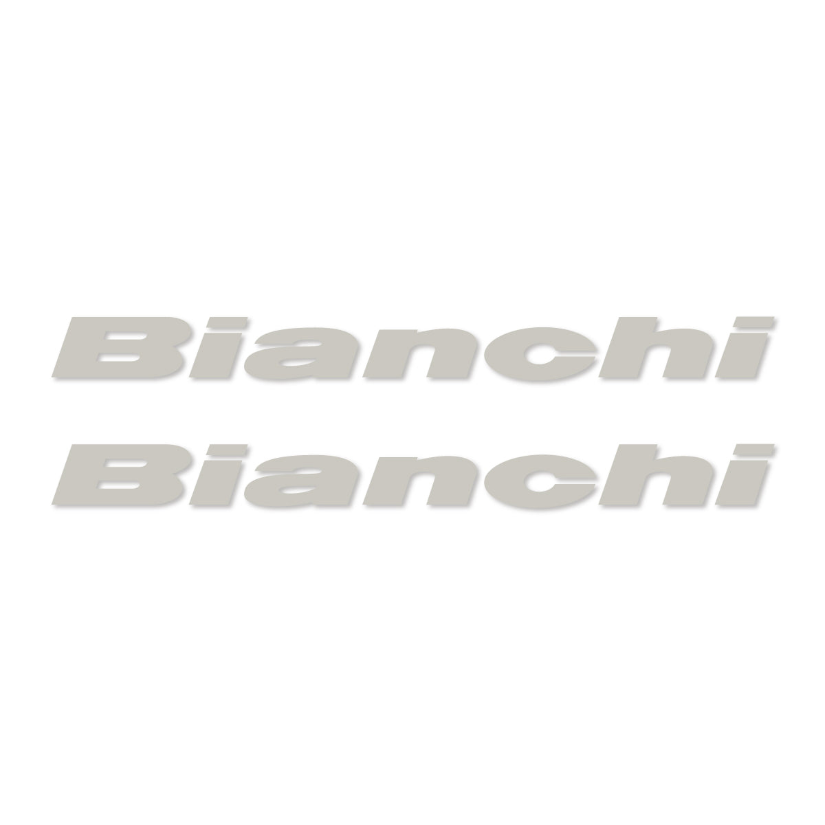 Stickers for Bianchi frame logo, vinyl decals - Light Grey
