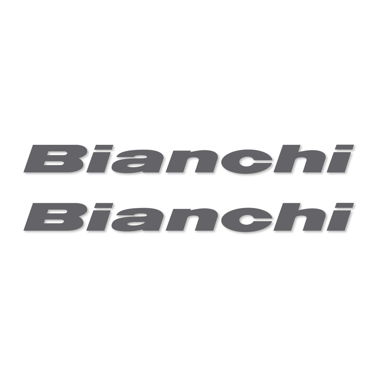 Stickers for Bianchi frame logo, vinyl decals - Medium Grey