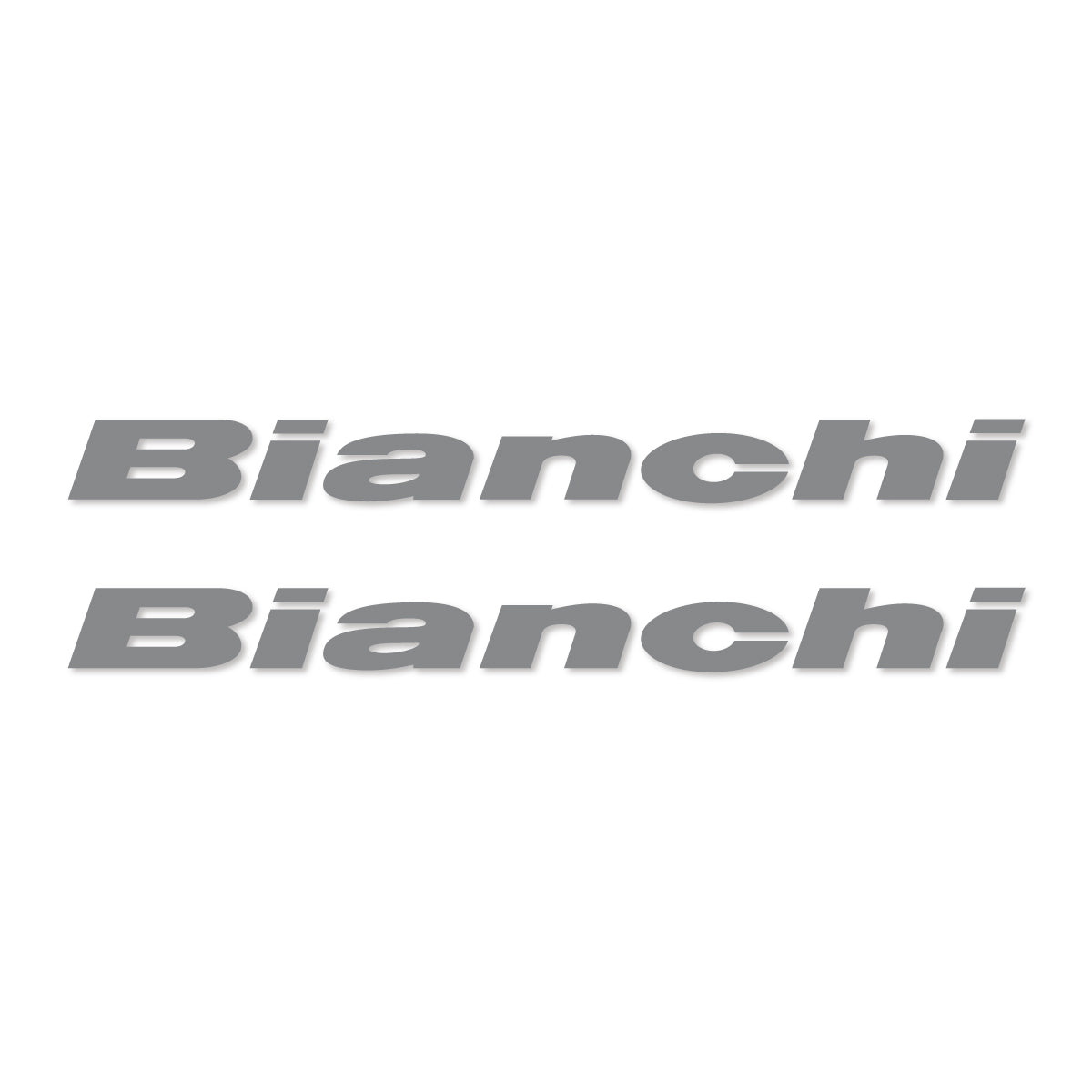 Stickers for Bianchi frame logo, vinyl decals - Traffic Grey