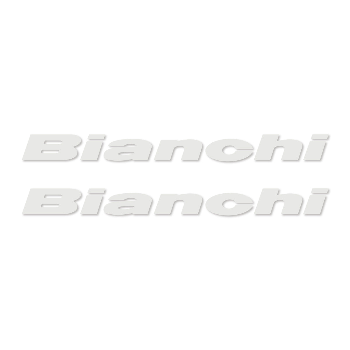 Stickers for Bianchi frame logo, vinyl decals - Pearl Grey