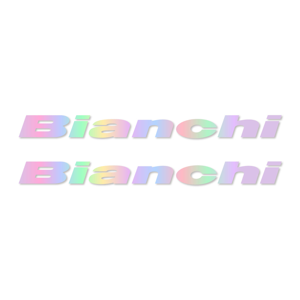 Stickers for Bianchi frame logo, vinyl decals - Hollographic